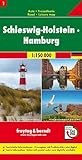 Schleswig-Holstein - Hamburg, Autokarte 1:150.000, Blatt 1 (freytag & berndt Auto Freizeitkarten)