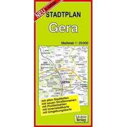 Stadtplan Gera 1 : 20 000