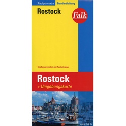 Falk Stadtplan Extra Standardfaltung Rostock 1:20 000 - Stadtpläne