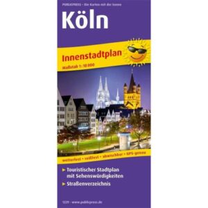 K&ouml;ln. Innenstadtplan 1:18 000 - Stadtpl&auml;ne