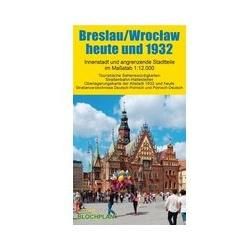 Stadtplan Breslau/Wroclaw heute und 1932