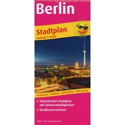 Berlin. Stadtplan 1:18 000
